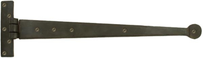 Beeswax Penny End T Hinge (pair)