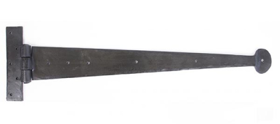 Beeswax Penny End T Hinge (pair)