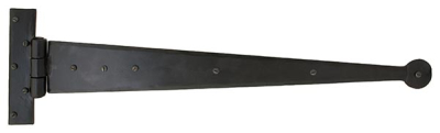 Black Penny End T Hinge (pair)