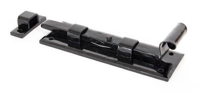 Black Straight Door Bolt