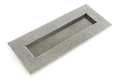 Pewter Patina Letter Plate