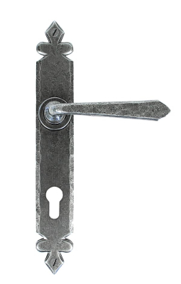 Pewter Patina Cromwell Lever Espag. Lock Set
