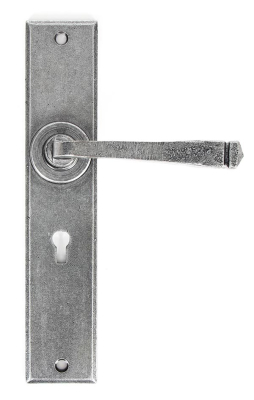 Pewter Patina Large Avon Lever Lock Set