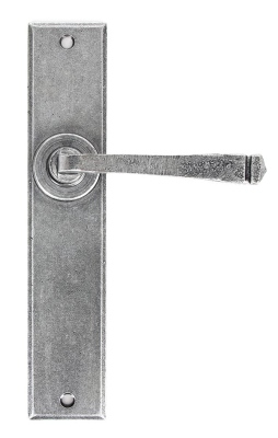 Pewter Patina Large Avon Lever Latch Set