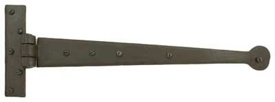 Beeswax Penny End T Hinge (pair)