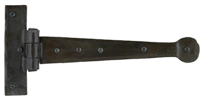 Beeswax Penny End T Hinge (pair)