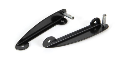 Black Spare Fixings for Letter Plate Cover (pair)