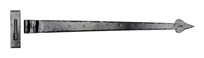 Black Hook & Band Hinge - Cranked (pair)