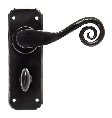 Black Monkeytail Lever Bathroom Set