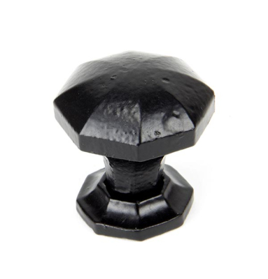 Black Octagonal Cabinet Knob