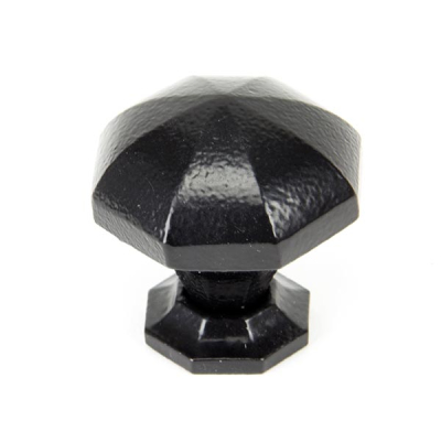 Black Octagonal Cabinet Knob