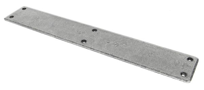 Pewter Patina Plain Fingerplate