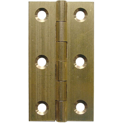 3Inch Solid Drawn Butt Hinge (Pair) - Brass Self Coloured
