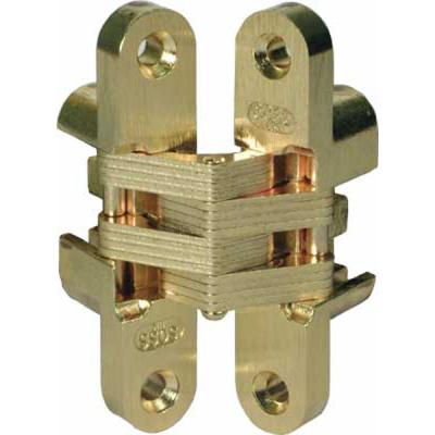 Soss Hinge 212, for 28-34mm Doors (Pair) - Brass Plated