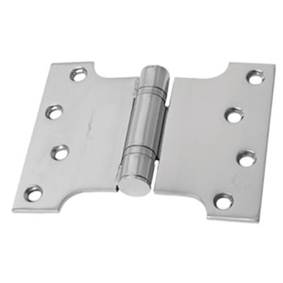 4Inch x 3Inch x 5Inch Parliament Hinge (Pair) - Satin Stainless Steel