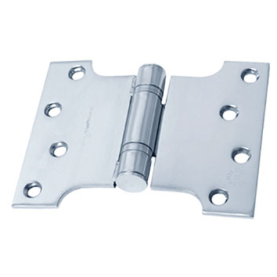 4Inch x 3Inch x 5Inch Parliament Hinge (Pair) - Bright Stainless Steel