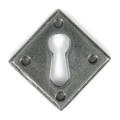 Pewter Patina Diamond Escutcheon