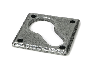 Pewter Patina Diamond Euro Escutcheon