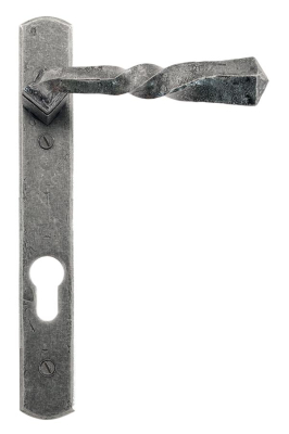 Pewter Patina Narrow Lever Espag. Lock Set
