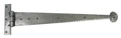 Pewter Patina Penny End T Hinge (pair)