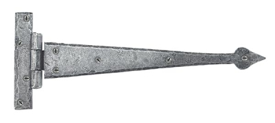 Pewter Patina Arrow Head T Hinge (pair)