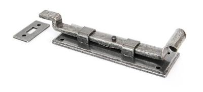 Pewter Patina Cranked Door Bolt
