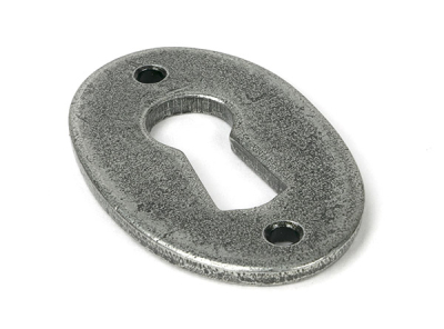 Pewter Patina Oval Escutcheon