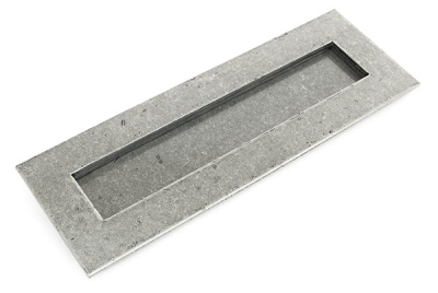 Pewter Patina Letter Plate