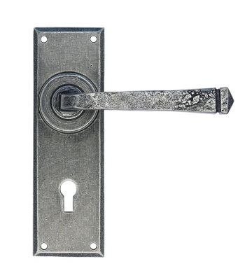 Pewter Patina Avon Lever Lock Set