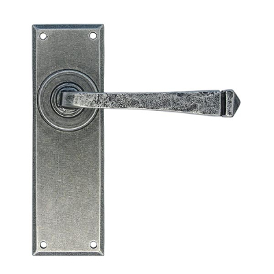 Pewter Patina Avon Lever Latch Set