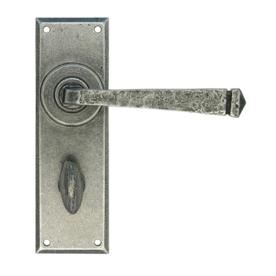 Pewter Patina Avon Lever Bathroom Set
