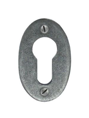 Pewter Patina Oval Euro Esctucheon