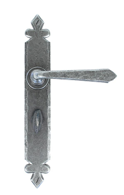 Pewter Patina Cromwell Lever Bathroom Set