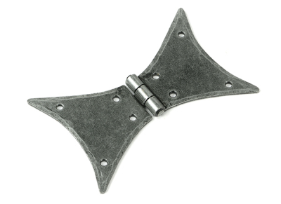 Pewter Patina Butterfly Hinge (pair)