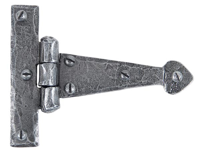 Pewter Patina Arrow Head T Hinge (pair)