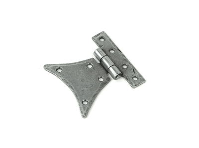 Pewter Patina Half Butterfly Hinge (pair)