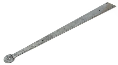 Pewter Patina Penny End Hinge Front (pair)