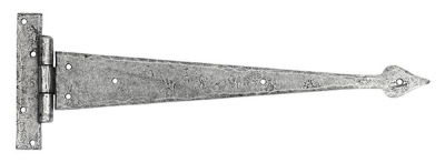 Pewter Patina Arrow Head T Hinge (pair)