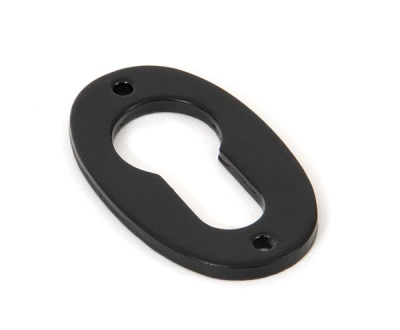 Black Oval Euro Esctucheon