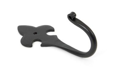 Black Fleur-De-Lys Coat Hook