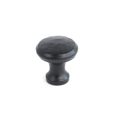 Black Hammered Cabinet Knob