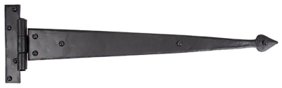 Black Arrow Head T Hinge (pair)