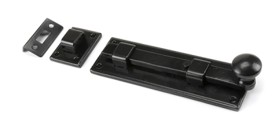 Black Straight Knob Bolt