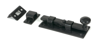 Black Straight Knob Bolt