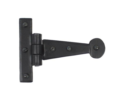 Black Penny End T Hinge (pair)