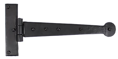 Black Penny End T Hinge (pair)