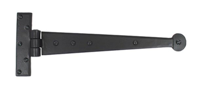 Black Penny End T Hinge (pair)