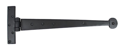 Black Penny End T Hinge (pair)