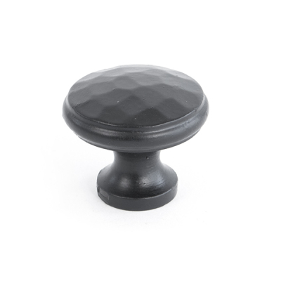 Black Hammered Cabinet Knob