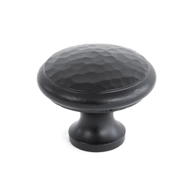 Black Hammered Cabinet Knob